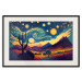 Poster Impressionistic Landscape - Mountains and Fields Under a Sky Full of Stars 151135 additionalThumb 27