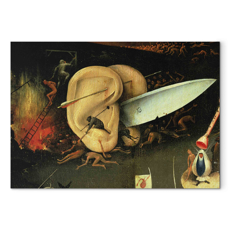 Art Reproduction The Garden of Earthly Delights: Hell, right wing of triptych, detail of ears with a knife 153435