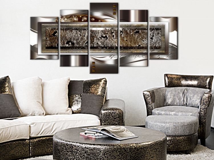 Canvas Print Brown Merger 88735 additionalImage 3