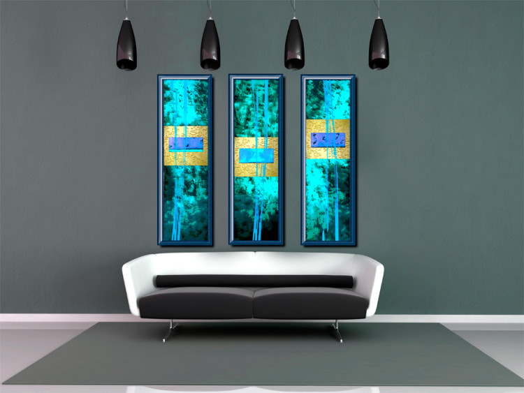 Canvas Art Print Turquoise space 91235 additionalImage 2