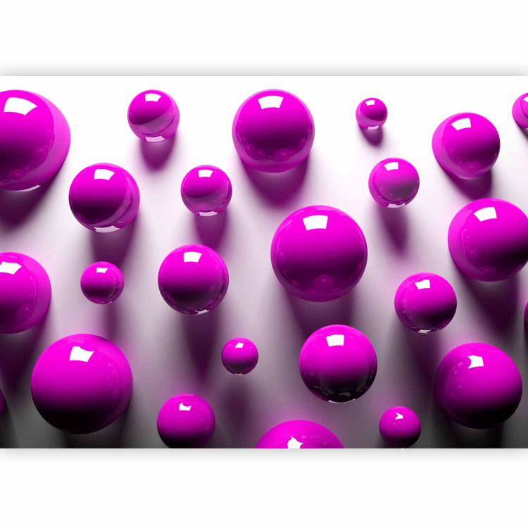 Photo Wallpaper Purple balls - futuristic motif creating the illusion of space 91935 additionalImage 1