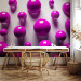 Photo Wallpaper Purple balls - futuristic motif creating the illusion of space 91935 additionalThumb 4