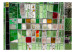Wall Mural Green glass - background with textures of coloured glass elements 92035 additionalThumb 1