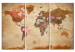 Decorative Pinboard Maps: Brown Elegance [Cork Map] 96135 additionalThumb 2
