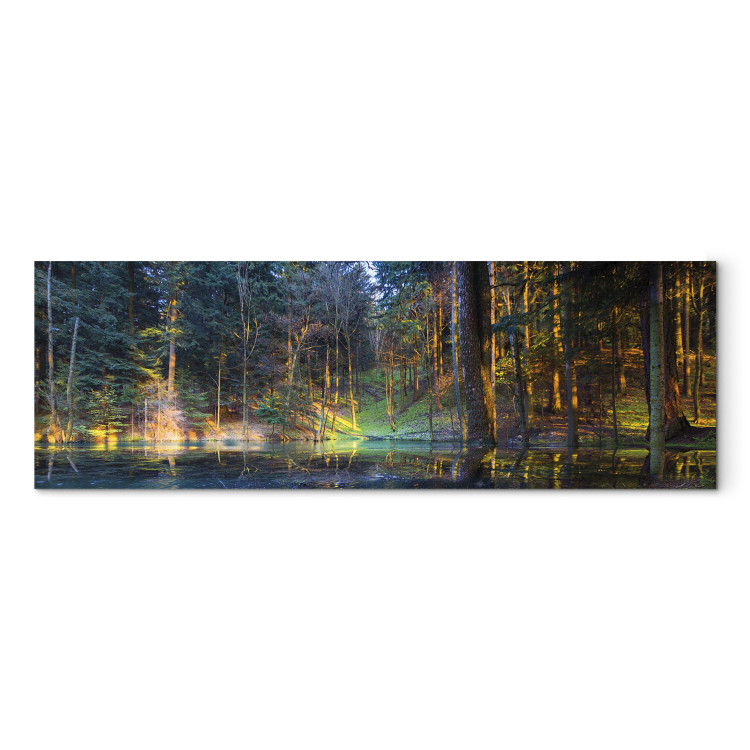 Canvas Pond in the Forest (1 Part) Narrow 108245