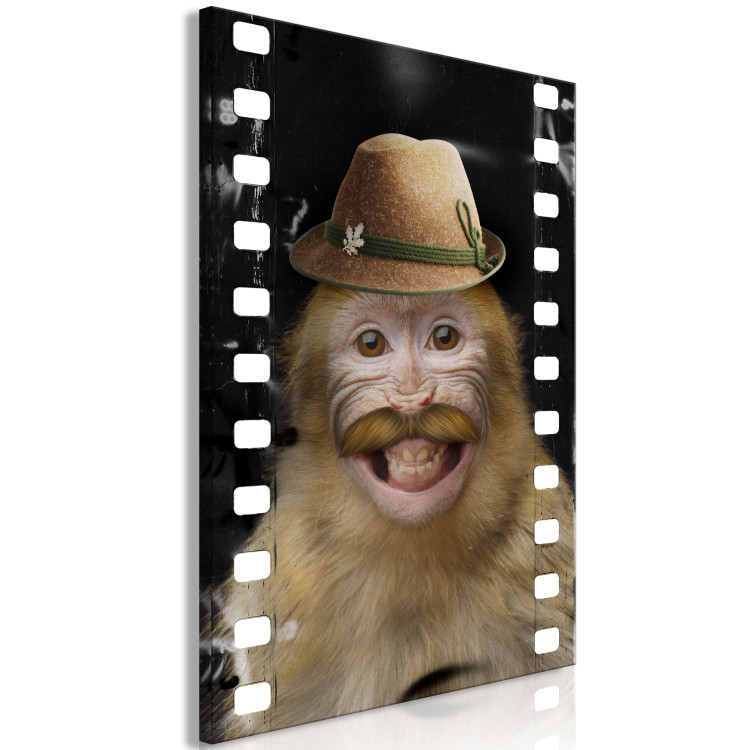 Canvas Monkey In Hat (1 Part) Vertical 116345 additionalImage 2