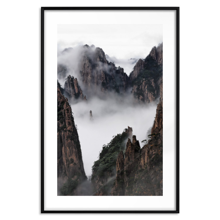 Poster Yellow Mountains: Huang Shan - dense fog against the backdrop of China's mountain landscape 116545 additionalImage 17
