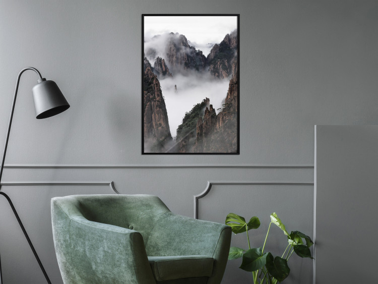 Poster Yellow Mountains: Huang Shan - dense fog against the backdrop of China's mountain landscape 116545 additionalImage 5