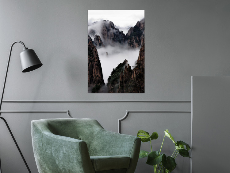 Poster Yellow Mountains: Huang Shan - dense fog against the backdrop of China's mountain landscape 116545 additionalImage 23
