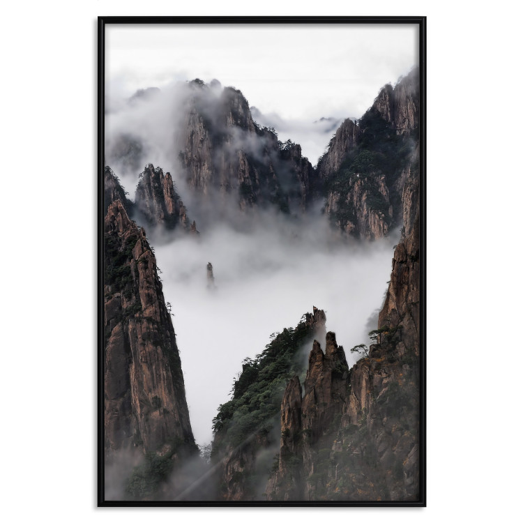 Poster Yellow Mountains: Huang Shan - dense fog against the backdrop of China's mountain landscape 116545 additionalImage 18