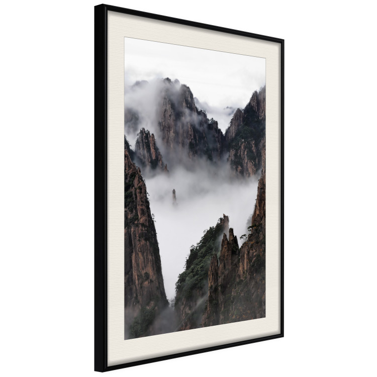 Poster Yellow Mountains: Huang Shan - dense fog against the backdrop of China's mountain landscape 116545 additionalImage 3