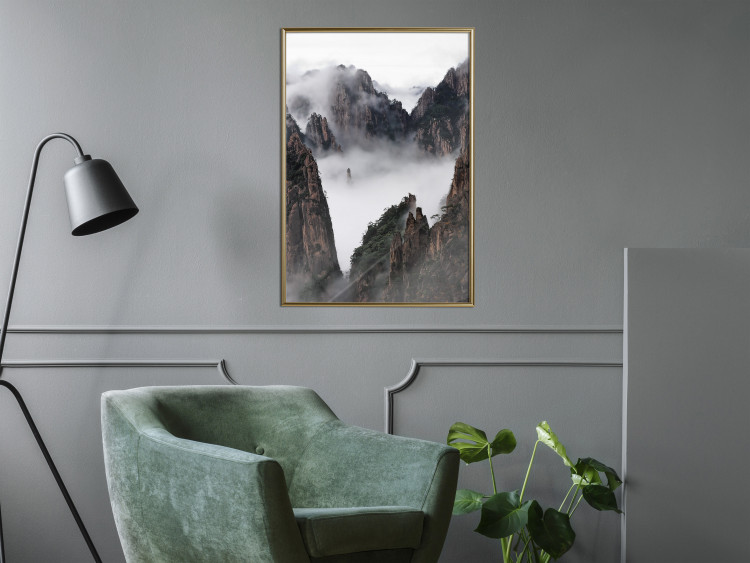 Poster Yellow Mountains: Huang Shan - dense fog against the backdrop of China's mountain landscape 116545 additionalImage 7