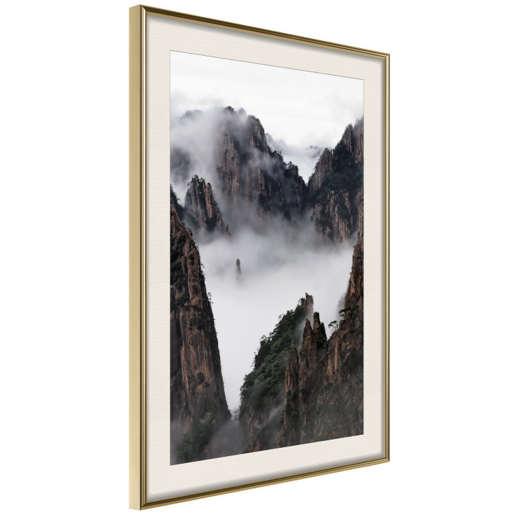 Poster Yellow Mountains: Huang Shan - dense fog against the backdrop of China's mountain landscape 116545 additionalImage 2