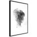 Poster Open Mind - black and white abstraction with a woman's portrait and birds 116945 additionalThumb 13