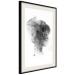 Poster Open Mind - black and white abstraction with a woman's portrait and birds 116945 additionalThumb 3