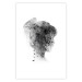 Poster Open Mind - black and white abstraction with a woman's portrait and birds 116945 additionalThumb 19