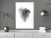 Poster Open Mind - black and white abstraction with a woman's portrait and birds 116945 additionalThumb 13