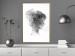 Poster Open Mind - black and white abstraction with a woman's portrait and birds 116945 additionalThumb 7