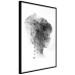 Poster Open Mind - black and white abstraction with a woman's portrait and birds 116945 additionalThumb 12