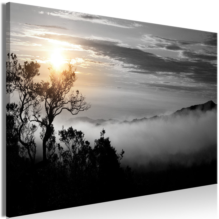 Canvas Misty Morning (1-part) - Landscape of Cloudy Sunrise 117245 additionalImage 2