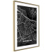 Poster Dark Map of Amsterdam - black and white composition with simple inscriptions 118145 additionalThumb 7