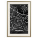 Poster Dark Map of Amsterdam - black and white composition with simple inscriptions 118145 additionalThumb 20