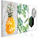 Canvas Print Symbols of the tropics - a triptych of tropical nature and marble 118445 additionalThumb 2