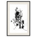 Poster Naughty Thoughts - black patterns in an abstract motif on a white background 122745 additionalThumb 26