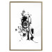 Poster Naughty Thoughts - black patterns in an abstract motif on a white background 122745 additionalThumb 27