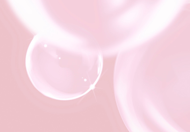 Wall Poster Subtle Breeze - shiny soap bubbles flying on a pink background 122945 additionalImage 9