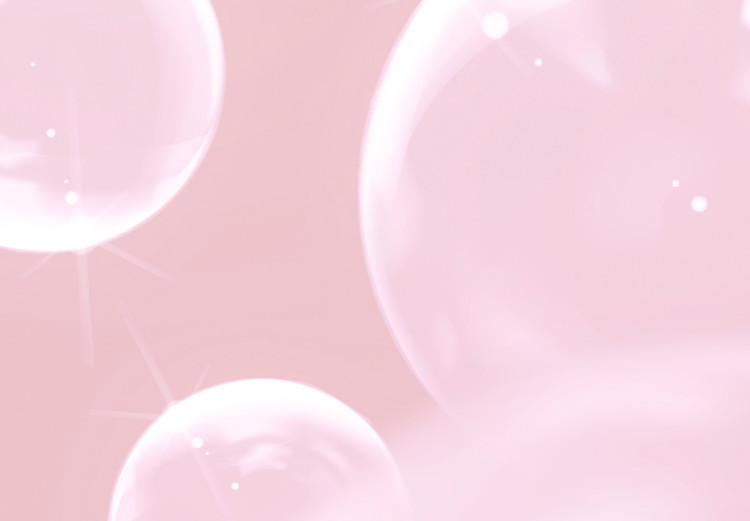 Wall Poster Subtle Breeze - shiny soap bubbles flying on a pink background 122945 additionalImage 8
