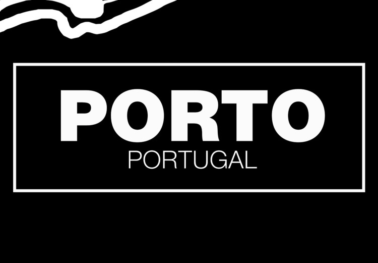 Poster Negative Map: Porto - black and white city map in Portugal 123045 additionalImage 11
