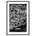 Poster Negative Map: Porto - black and white city map in Portugal 123045 additionalThumb 15