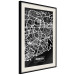 Poster Negative Map: Porto - black and white city map in Portugal 123045 additionalThumb 3