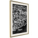 Poster Negative Map: Porto - black and white city map in Portugal 123045 additionalThumb 2