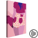 Canvas Print Woman in shorts - pink and purple graphic with a woman silhouette 123345 additionalThumb 6