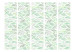 Room Divider Screen Green Waves II (5-piece) - abstraction in leaves on a light background 124345 additionalThumb 3