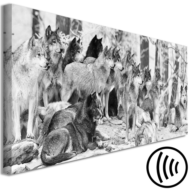 Canvas Print Wolf Pack (1 Part) Narrow 125345 additionalImage 6