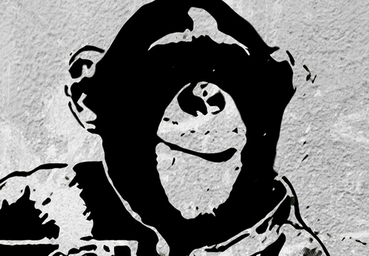 Large canvas print Banksy: Monkey with Frame [Large Format] 125545 additionalImage 3