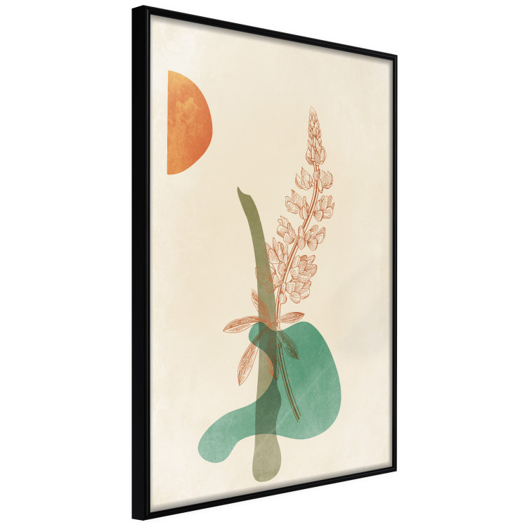 Wall Poster Lupine - unique abstraction with a plant and rounded shapes in boho style 129345 additionalImage 13