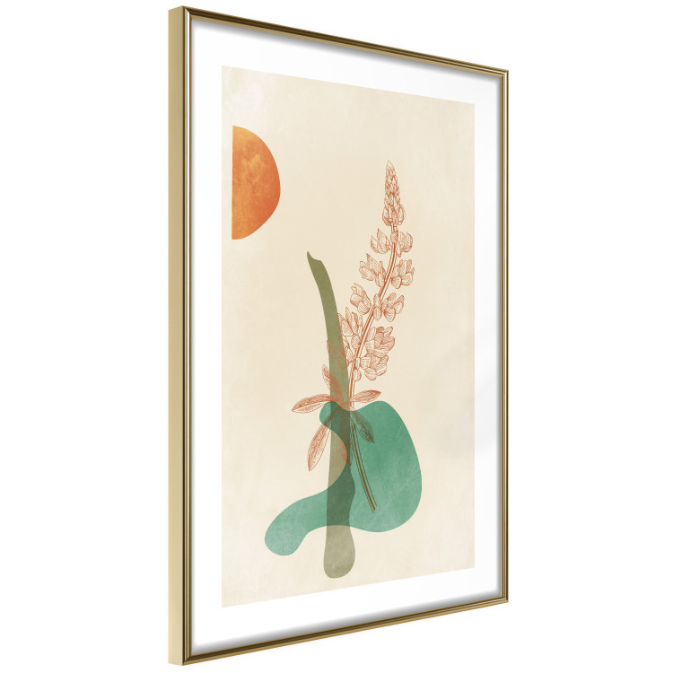 Wall Poster Lupine - unique abstraction with a plant and rounded shapes in boho style 129345 additionalImage 10
