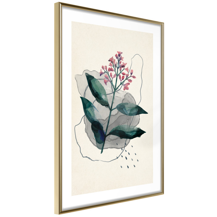 Wall Poster Watercolor Plant - abstract plant with flowers in watercolor style 129545 additionalImage 7