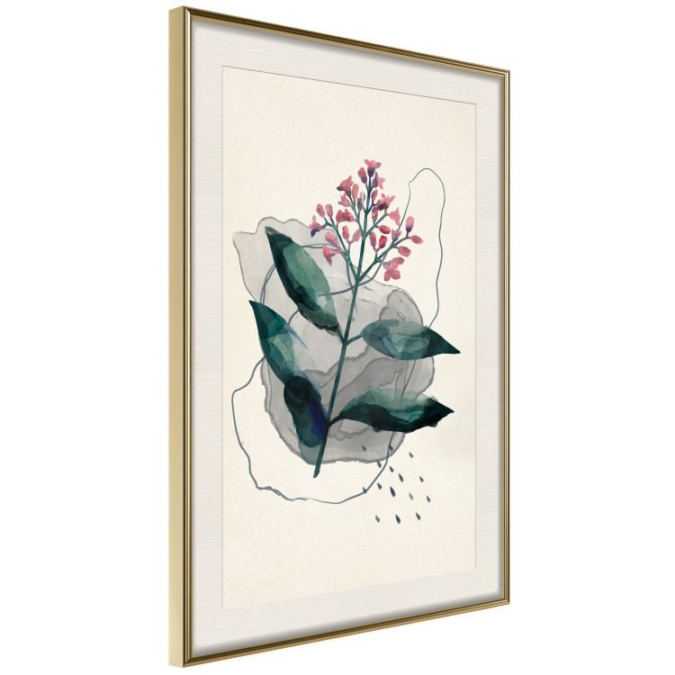 Wall Poster Watercolor Plant - abstract plant with flowers in watercolor style 129545 additionalImage 3