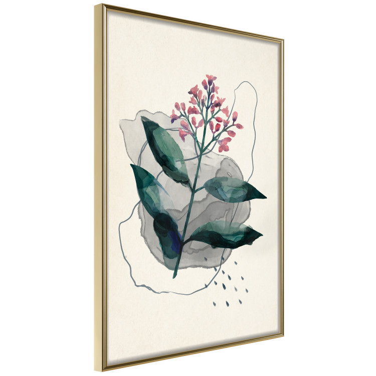 Wall Poster Watercolor Plant - abstract plant with flowers in watercolor style 129545 additionalImage 10