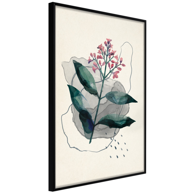 Wall Poster Watercolor Plant - abstract plant with flowers in watercolor style 129545 additionalImage 8