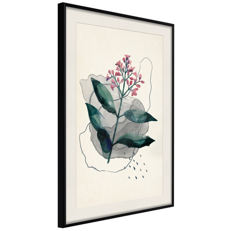 Wall Poster Watercolor Plant - abstract plant with flowers in watercolor style 129545 additionalImage 4