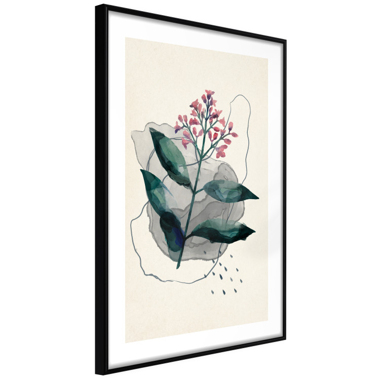 Wall Poster Watercolor Plant - abstract plant with flowers in watercolor style 129545 additionalImage 2