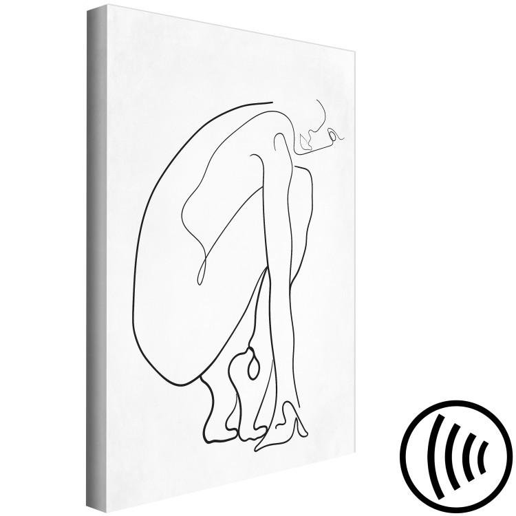 Canvas Print Perfect Line (1-piece) Vertical - abstract female figure 129745 additionalImage 6