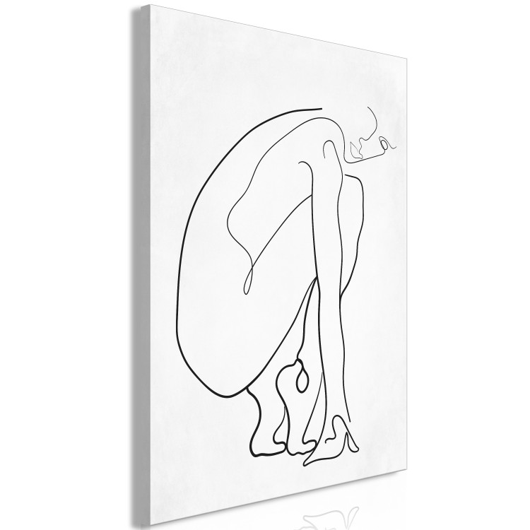 Canvas Print Perfect Line (1-piece) Vertical - abstract female figure 129745 additionalImage 2