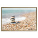 Poster Summer Moment - beach landscape with stones against the sea and clear sky 129845 additionalThumb 17